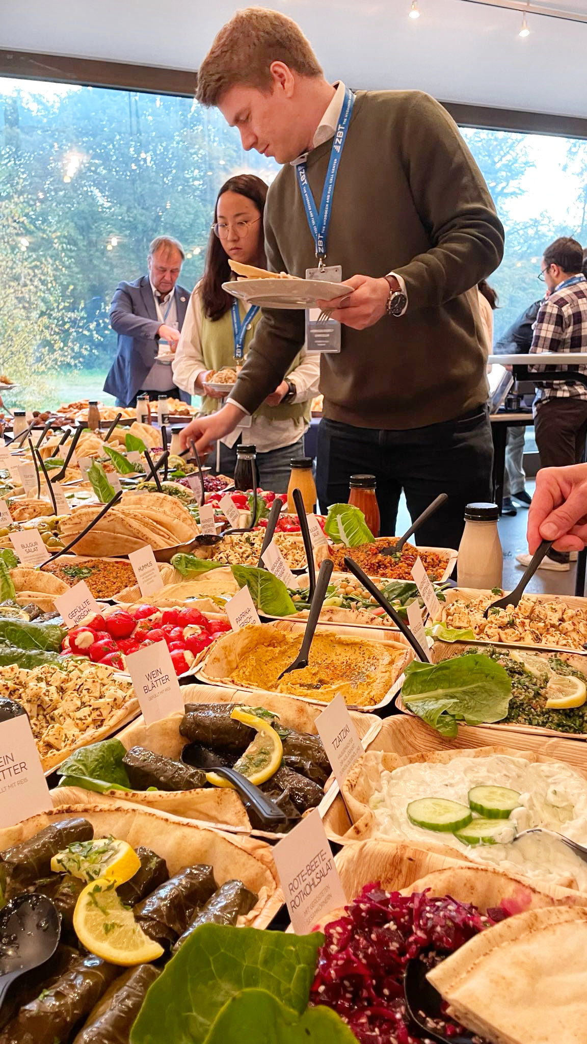 Büffet beim Hydrogen Energy Symposium 2024